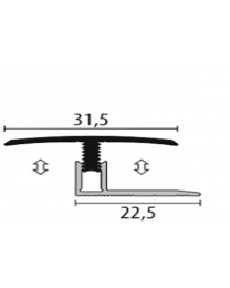 dilatatieprofiel 1 lm RVS